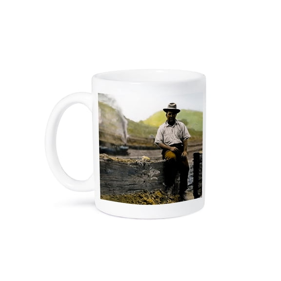 Grapes Of Wrath Hobo Magic Lantern Slide Hand Colored, 15oz Mug