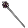 thumbnail image 1 of Grapes Reading Accessories: Vintage Silver Lace-Edged Bookmark, a Gift for Book Lovers and Avid Readers, 1 of 5