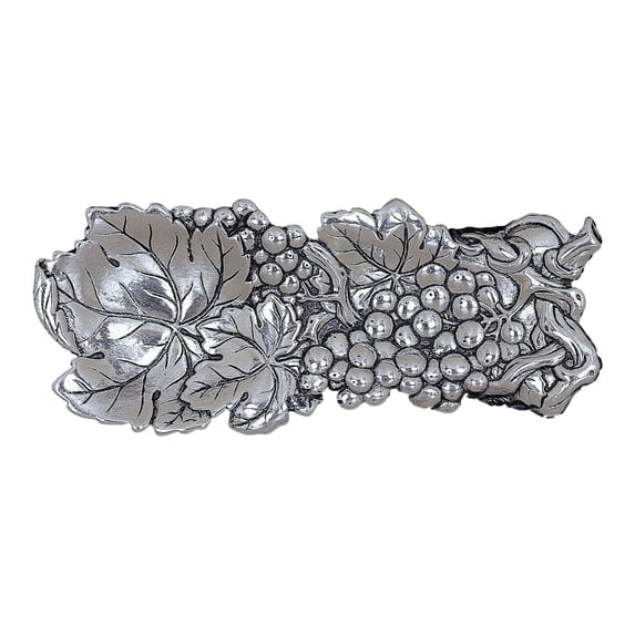 Grapes on Vine Spoon Rest Polished Aluminum Arthur Court Designs