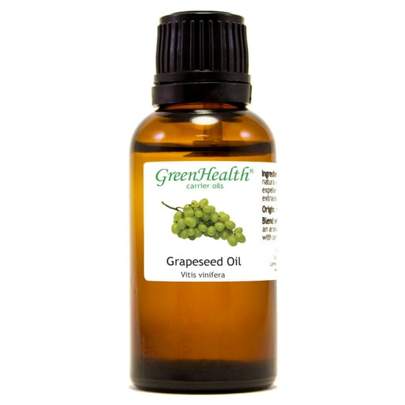 Grapeseed Carrier Oil - 1 fl oz - Amber Glass Bottle w/ Euro Dropper