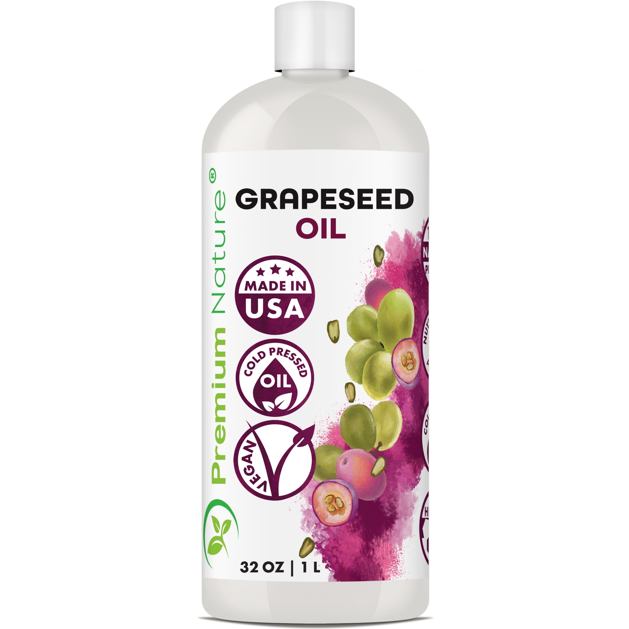 Grapeseed Oil Pure Carrier Oil Cold Pressed Grape Seed Extract Oil
