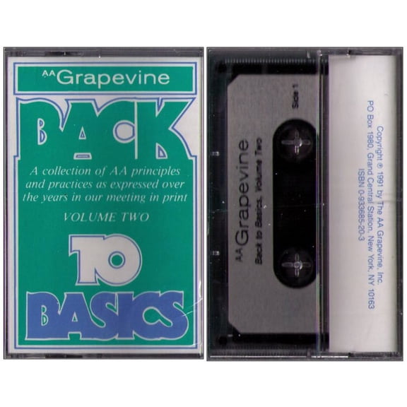 Grapevine Back To Basics Vol. 2 AA Principles And Practices Cassette Tape