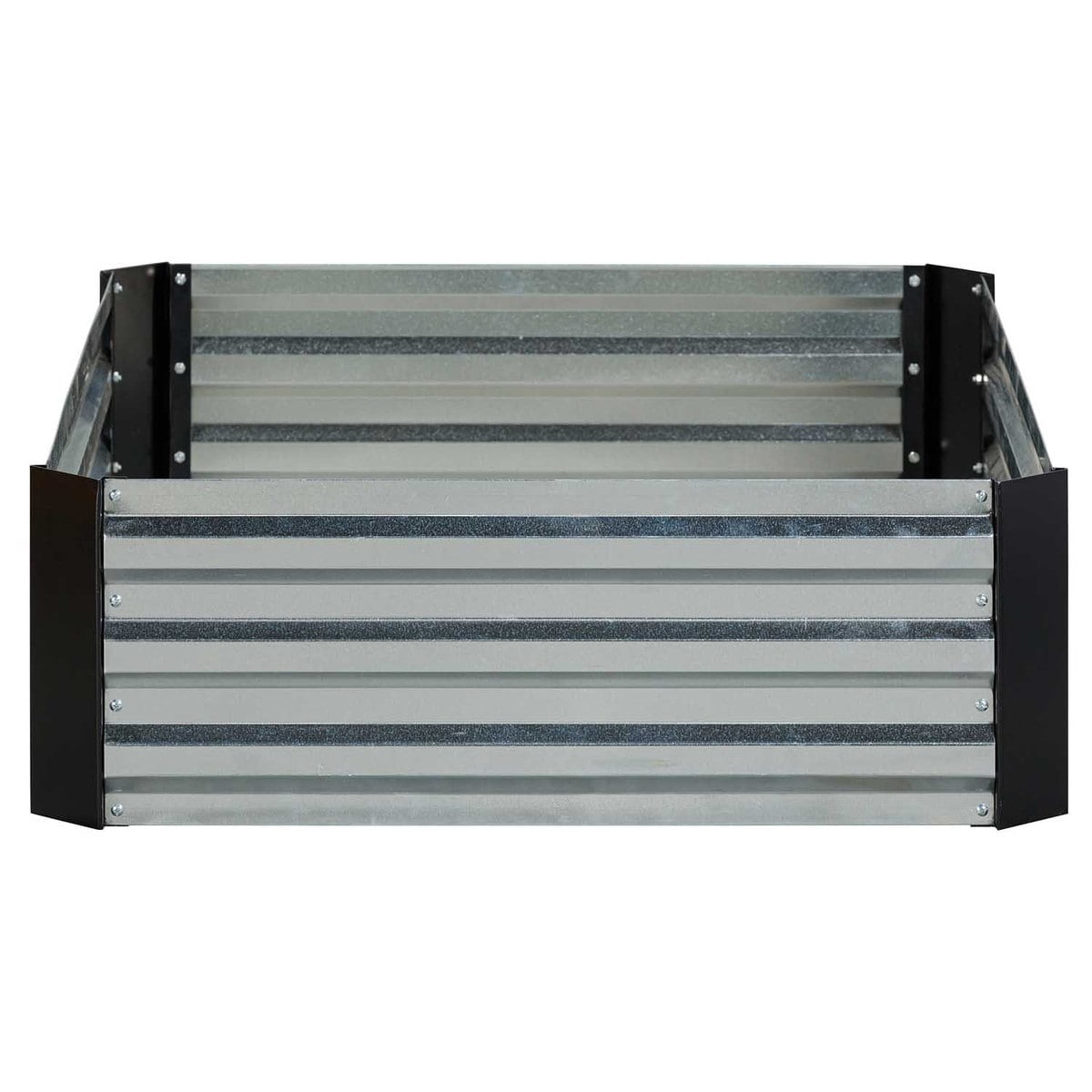 Rectangular Galvanized Steel Raised Garden Bed, 47.25" x 35.5"