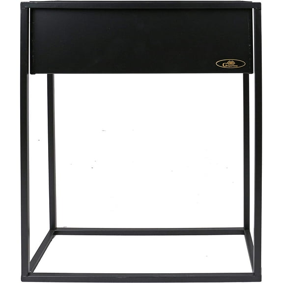 Grapevine PL10001 BK Floor Planter with Self-Watering Feature, Rectangular