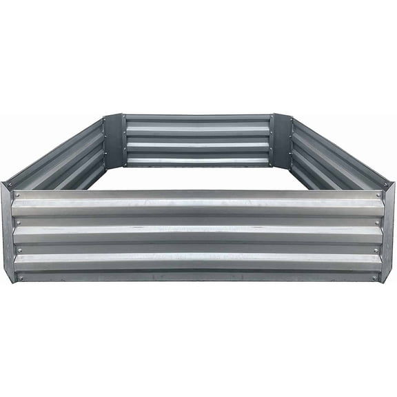 Grapevine PL10153 6A Galvanized Steel Raised Garden Bed, Square