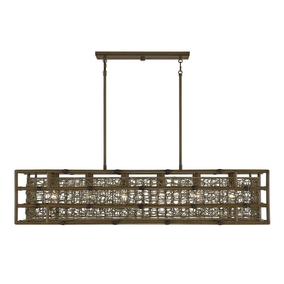 Grapevine Six Light Linear Chandelier from the Treviso Collection