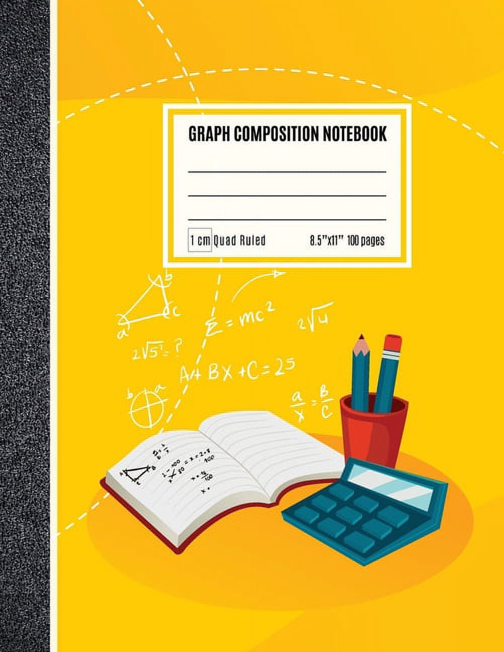 Graph Composition Notebook 1 cm Coordinate Paper, Squared Graphing
