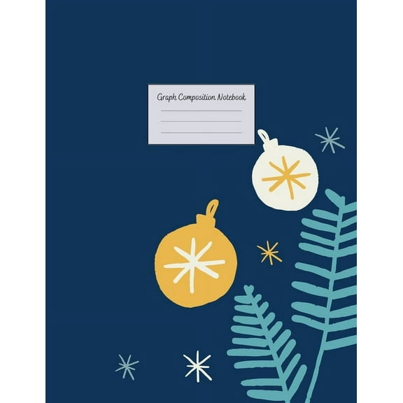 Graph Composition Notebook: Grid Paper Notebook: Large Size 8.5x11 Inches, 110 pages. Notebook Journal: White Golden Globes Workbook for Preschoolers Students Teens Adults for School College Work Writ