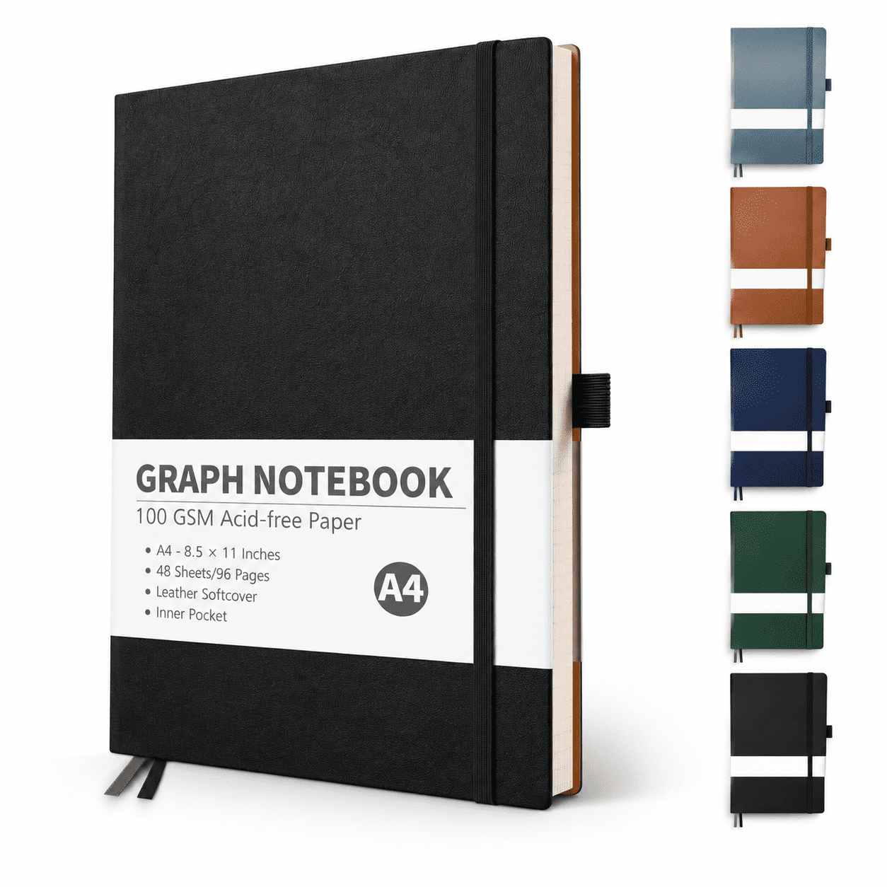Graph Grid Paper Notebook 96 Pages A4 Large Size (8.5'' X 11 ...