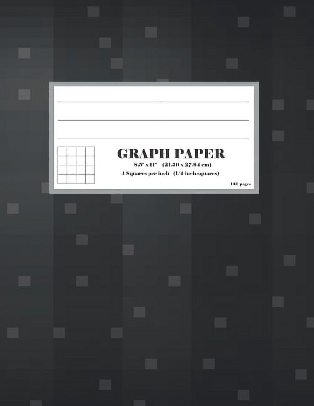 Graph Paper 1/4 Inch Squares Quad Ruled Graphing Composition Notebook