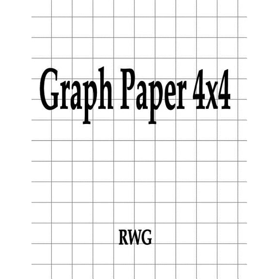 Graph Paper 4x4: 150 Pages 8.5" X 11", (Paperback)