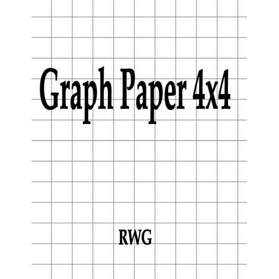 Graph Paper 4x4: 150 Pages 8.5" X 11" (Paperback)