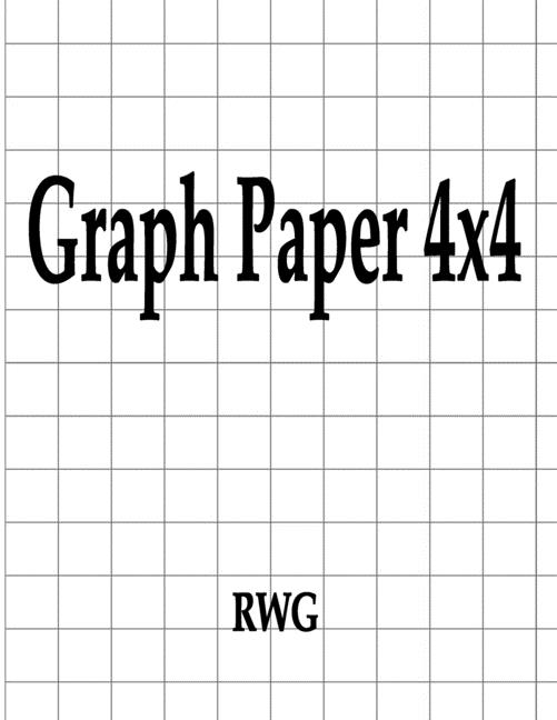 Graph Paper 4x4 50 Pages 8.5 X 11 (Paperback)