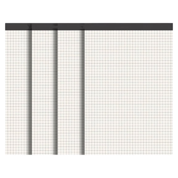 Graph Paper 5.7 x 8.14 Inch, 4 Pcs, Grid Paper, Blueprint Quadrille Pad, Easy Tear Off Graph Paper Pad White Grid Notebook, White Draft Paper 70 Sheets/Pad