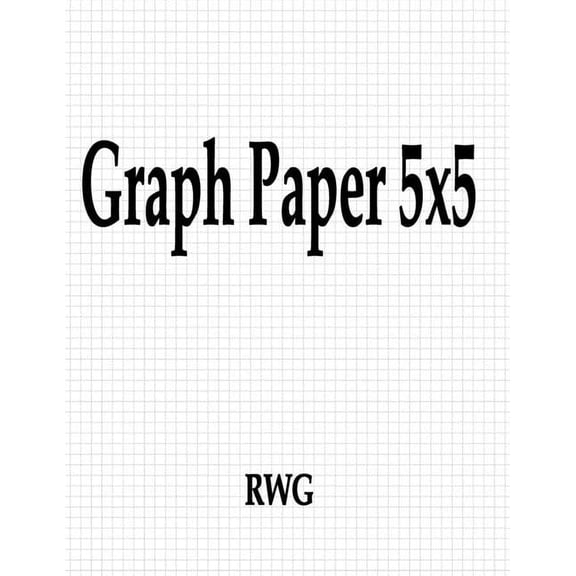 Graph Paper 5x5: 150 Pages 8.5" X 11", (Paperback)
