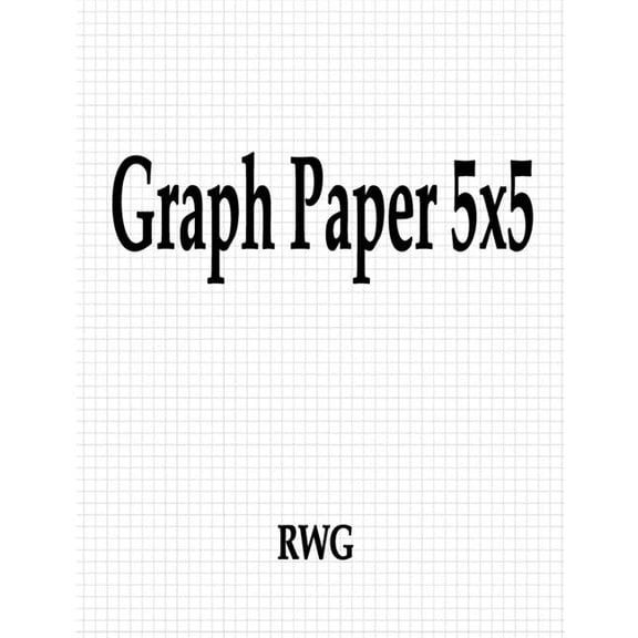 Graph Paper 5x5: 50 Pages 8.5" X 11", (Paperback)