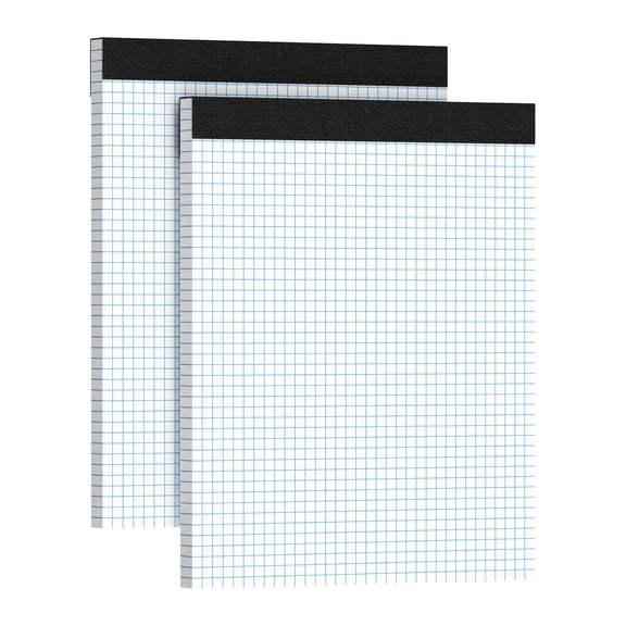 Graph Paper 8.5 X 11, 3 Pack, 4x4 Quad Ruled, Grid Paper Pad 8-1/2" X 11.75", Grid Pad 8.5 X 11.75, Engineering Notebook, Easy Tears Off, White 70 Gsm Graft Paper