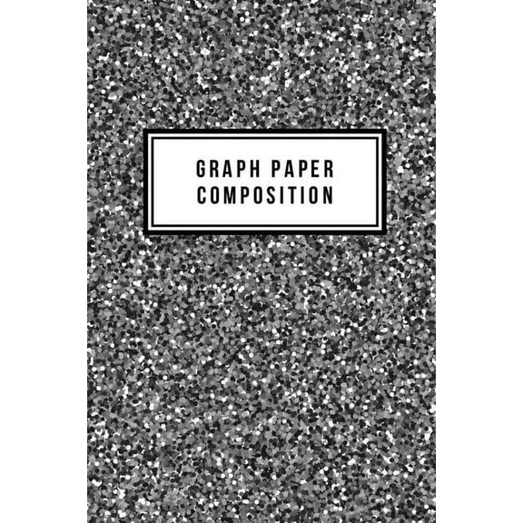 Graph Paper Composition: Graph Paper 6" x 9" Glitter Quad Ruled 4x4, Grid Paper for school student, office, kids Noteboo