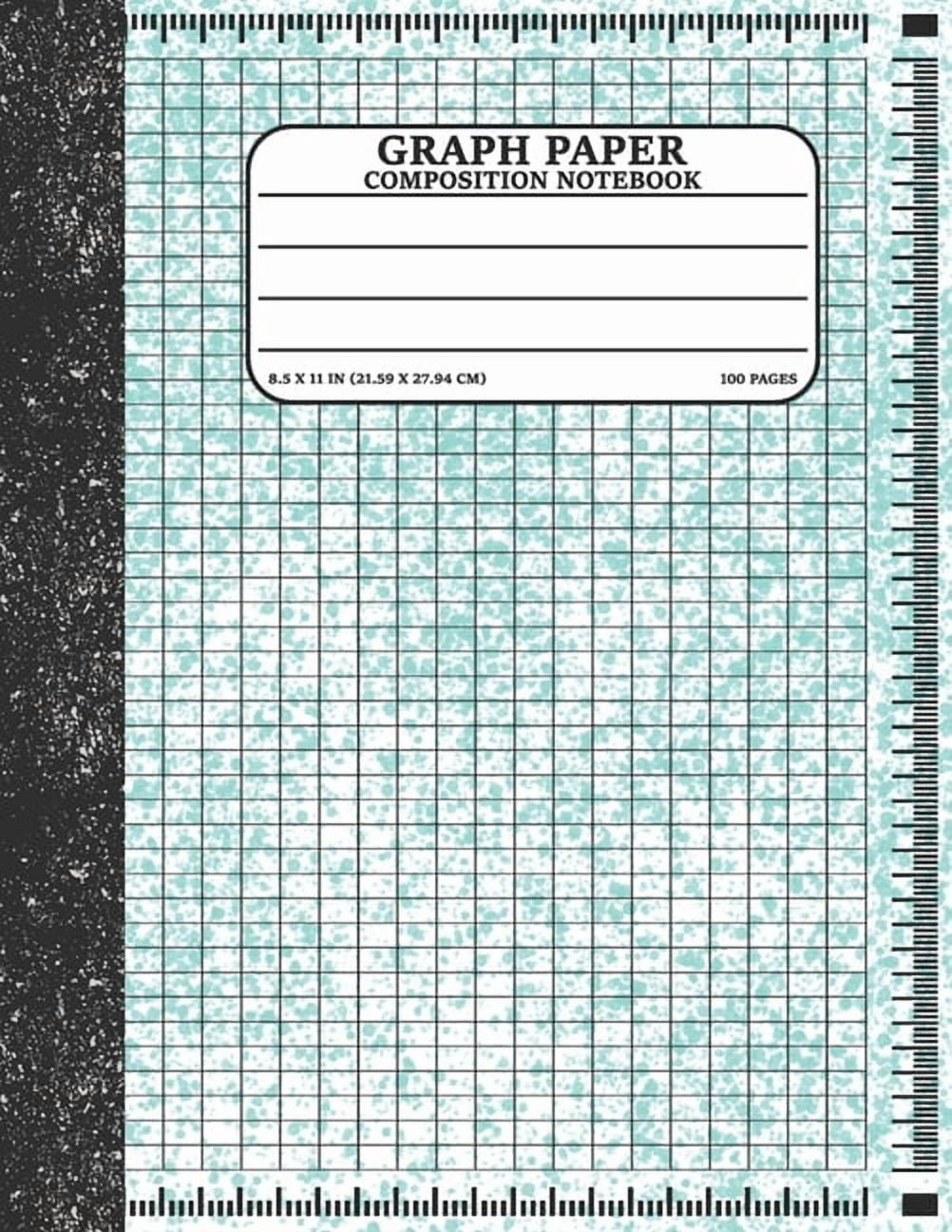 Bottota Graph Paper Composition Notebook, 8.5 x 11 in, 100 pages ...