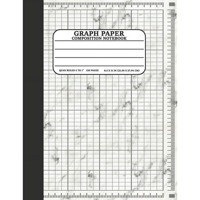 Graph Paper Composition Notebook Math and Science Lover Marble Graph