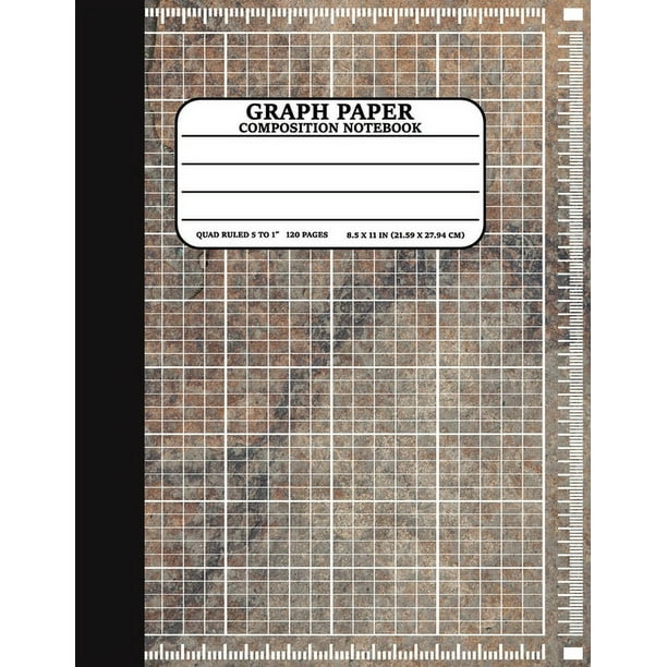 Graph Paper Composition Notebook Math and Science Lover Marble Graph