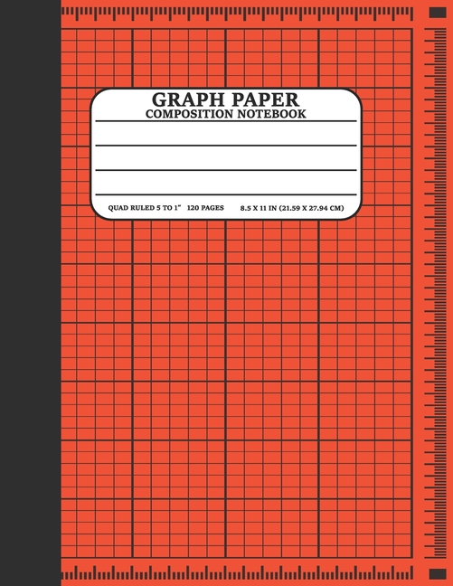 Graph Paper Composition Notebook Math and Science Lover Orange Graph