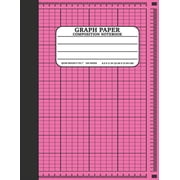 Graph Paper Composition Notebook Math and Science Lover Pink Graph Paper Cover Notebook Quad Ruled 5 squares per inch, 120 pages Birthday Gifts For Math Lover Teacher, Student Paperback