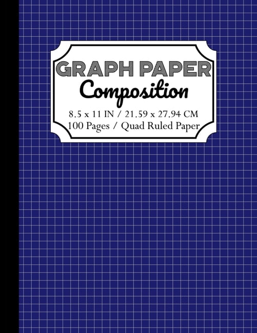 Graph Paper Composition Notebook: Quad Ruled 5 squares per inch: Math and Science Composition Notebook for Students 8,5x11 inch (216 x 279 mm)