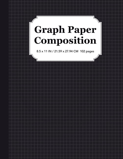 Graph Paper Composition Notebook: Quad Ruled 5x5, Grid Paper for Students in Math and Science, (Paperback)