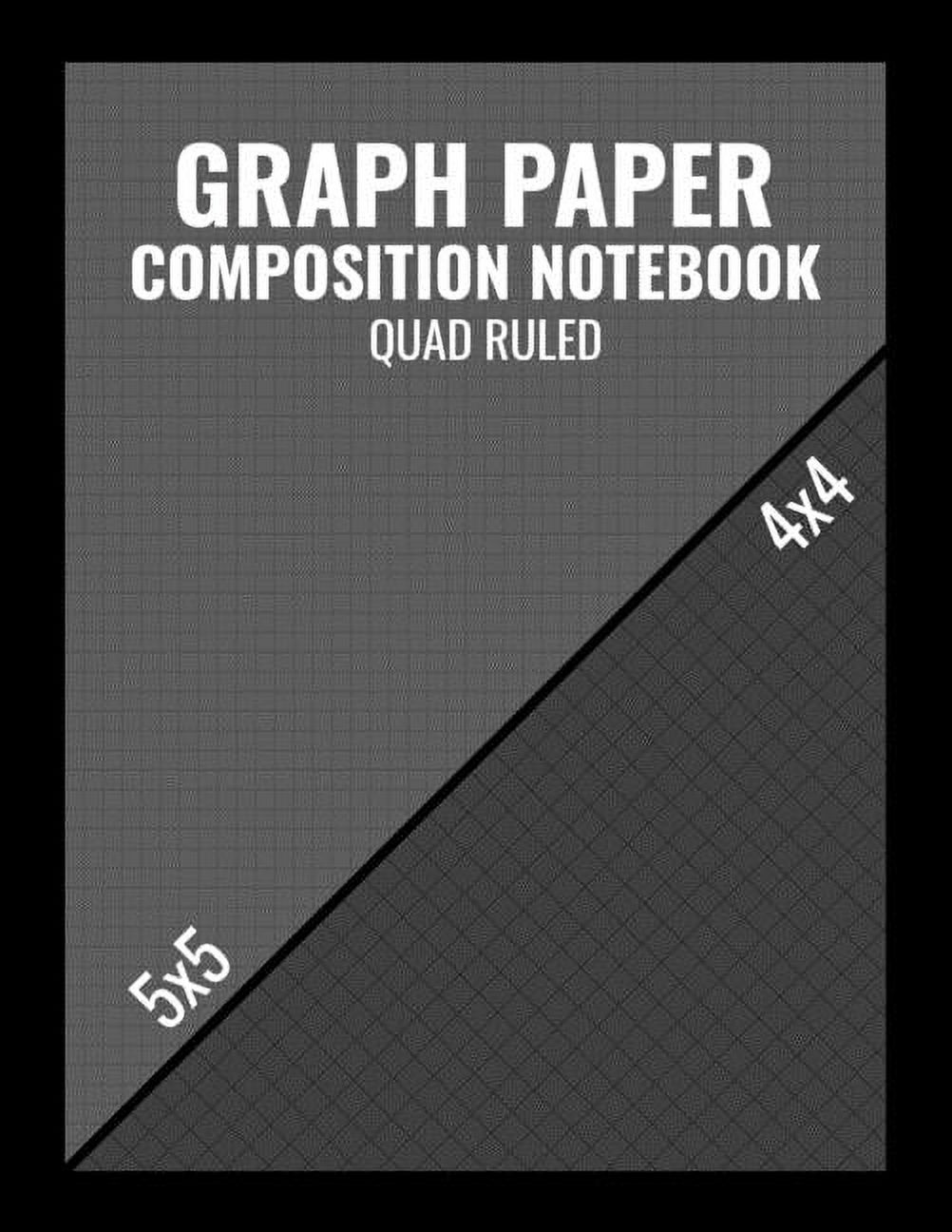 Graph Paper Composition Notebook Quad Ruled Doubled Sided Coordinate