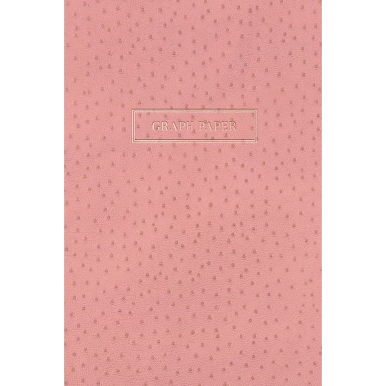 Graph Paper : Executive Style Composition Notebook - Pink Ostrich Skin  Leather Style, Softcover - 6 x 9 - 100 pages (Office Essentials)  (Paperback) 