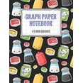 thumbnail image 1 of Pre-Owned Graph Paper Notebook 1/2 Inch Squares: Kawaii Condiment Themed 0.50" Square Quad Ruled, 120 Pages, 8.5" x 11" Non-perforated Graphing Notebook (8.5" x 11" Graph Paperback, 1 of 1