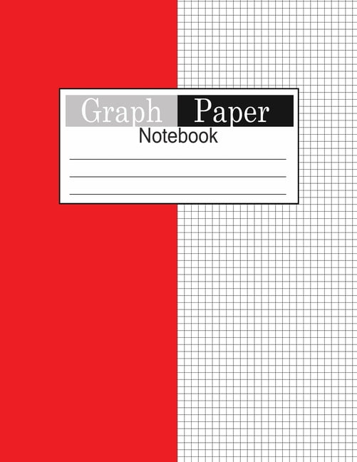 Graph Paper Notebook 1/4 inch Square Geometric Design Quad Ruled