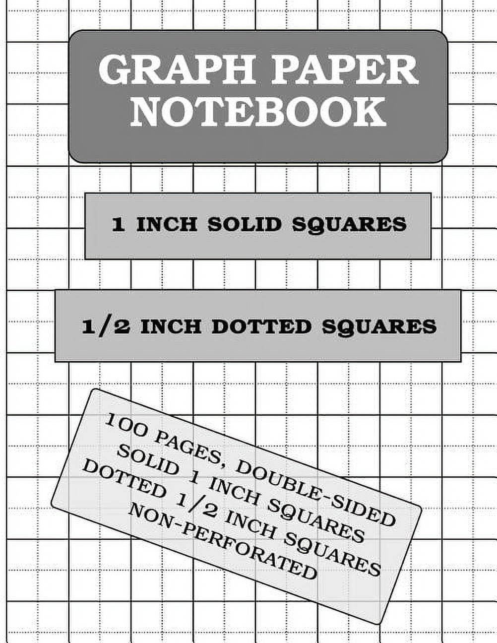 1 CM Square Graph Paper Notebook: One Centimeter Graph Paper, 20x26 Square  Grid, 520 Squares Per Page, Double-Sided Printing & Non-Perforated Notebook  With Borders by Gamma Publications