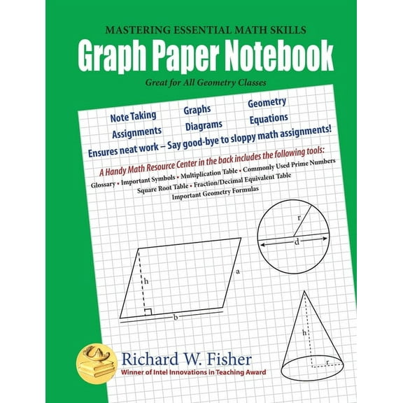 Graph Paper Notebook - Geometry: Great for All Geometry Classes, (Paperback)
