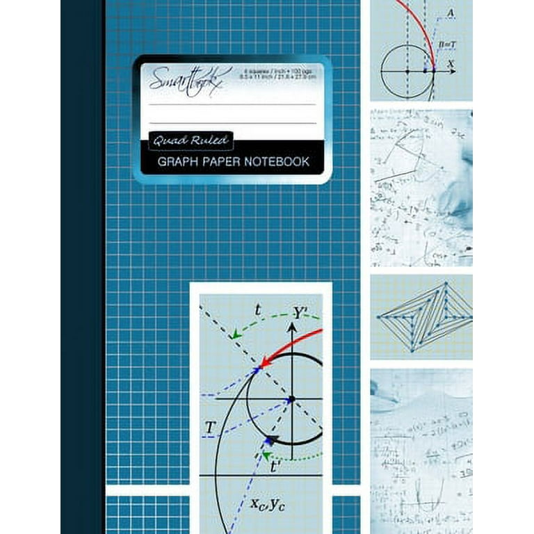 Squared Grid Sketchbook, 8.5x5.5 (half-letter) 104 pages, Ultramarine  Blue, Softcover, 1/4 Squared Line Notebook: GUIDELINES: Sketchbooks for