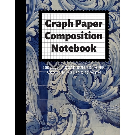 Graph Paper Notebooks Graph Paper Composition Notebook: Grid Paper Notebook, Quad Ruled, 100 Sheets (Large, 8.5 x 11), Book 53, (Paperback)
