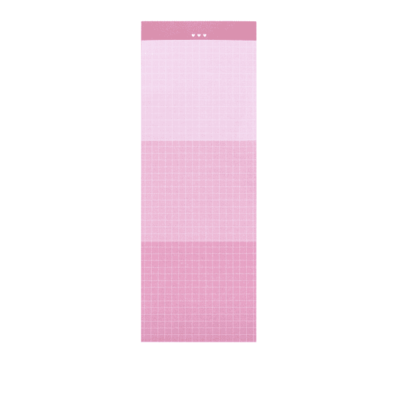 Graph Paper Notepad, Mini Pocket Notebook, Lined Memo Pad, Portable 50 Sheets Writing Pad, Compact Stationery Notepad for Daily Planner To Do List Note Taking Office Home Decor Art Craft Supply,Pink