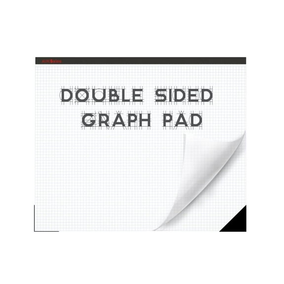 Graph Paper Pad 22"x17", 50 Sheets, Double Sided, 1/4 Inch Grid, 80 GSM, Engineering Drafting Paper for Designers, Blueprint Sketching, Grid-Based Graphing for Architecture, Office