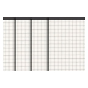 Graph Paper Pad, 4 Pack, Grid Paper Pad, Blueprint Quadrille Pad, Easy Tears Off, Grid Pad Notebook, 70 Sheets/Pad