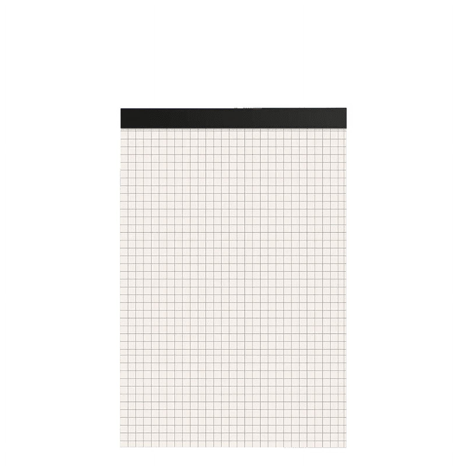 Graph Paper Pad 8.5 x 11, 1 Pack, 4x4 Graph Ruled, Grid Paper Pad 8-1/2" x 11", Blueprint Quadrille Pad, Easy Tears Off, Grid Pad Notebook 8.5 x 11, White 70 GSM Graft Paper, 80 Sheets/Pad