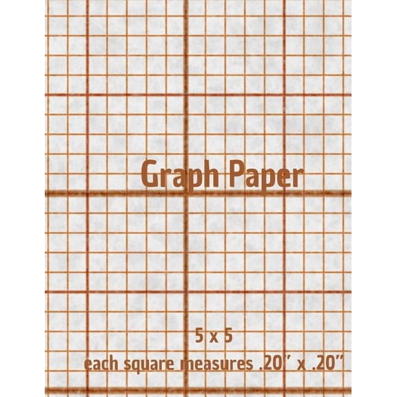 Graph Paper: Quad Rule Graph Paper,8.5 X 11 (5x5 Graph Paper) 100 Pages, (Paperback)
