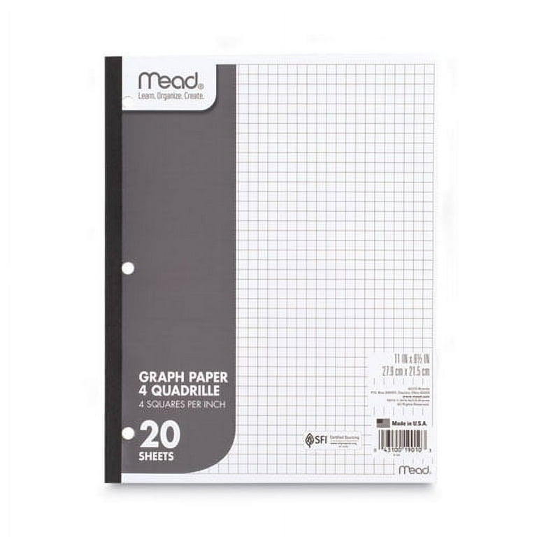 Composition Paper, 3-Hole, 8.5 x 11, 1/4 Composition Paper, 3-Hole, 8.5 x 11, 1/4