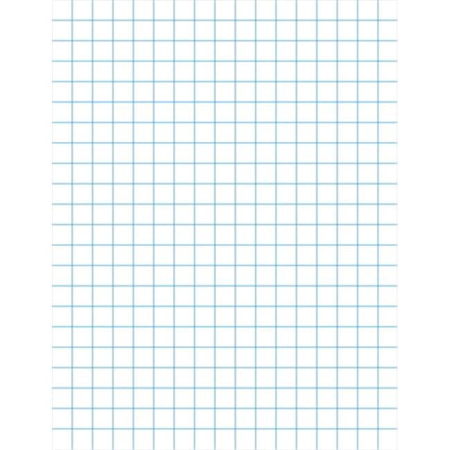 Graph Paper With Chipboard Back, 0.1 In. Ruling, White