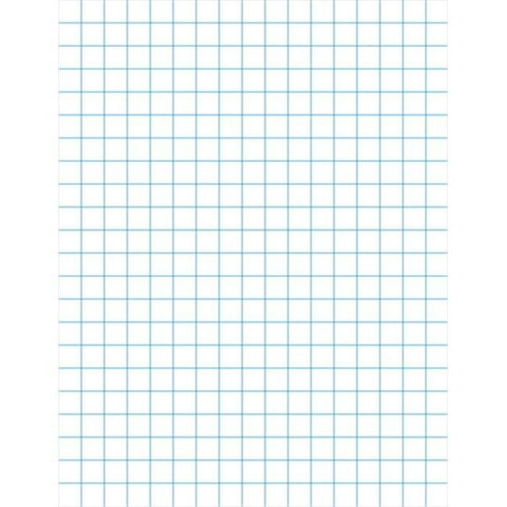 Graph Paper With Chipboard Back - White - 0.125 In. Ruling
