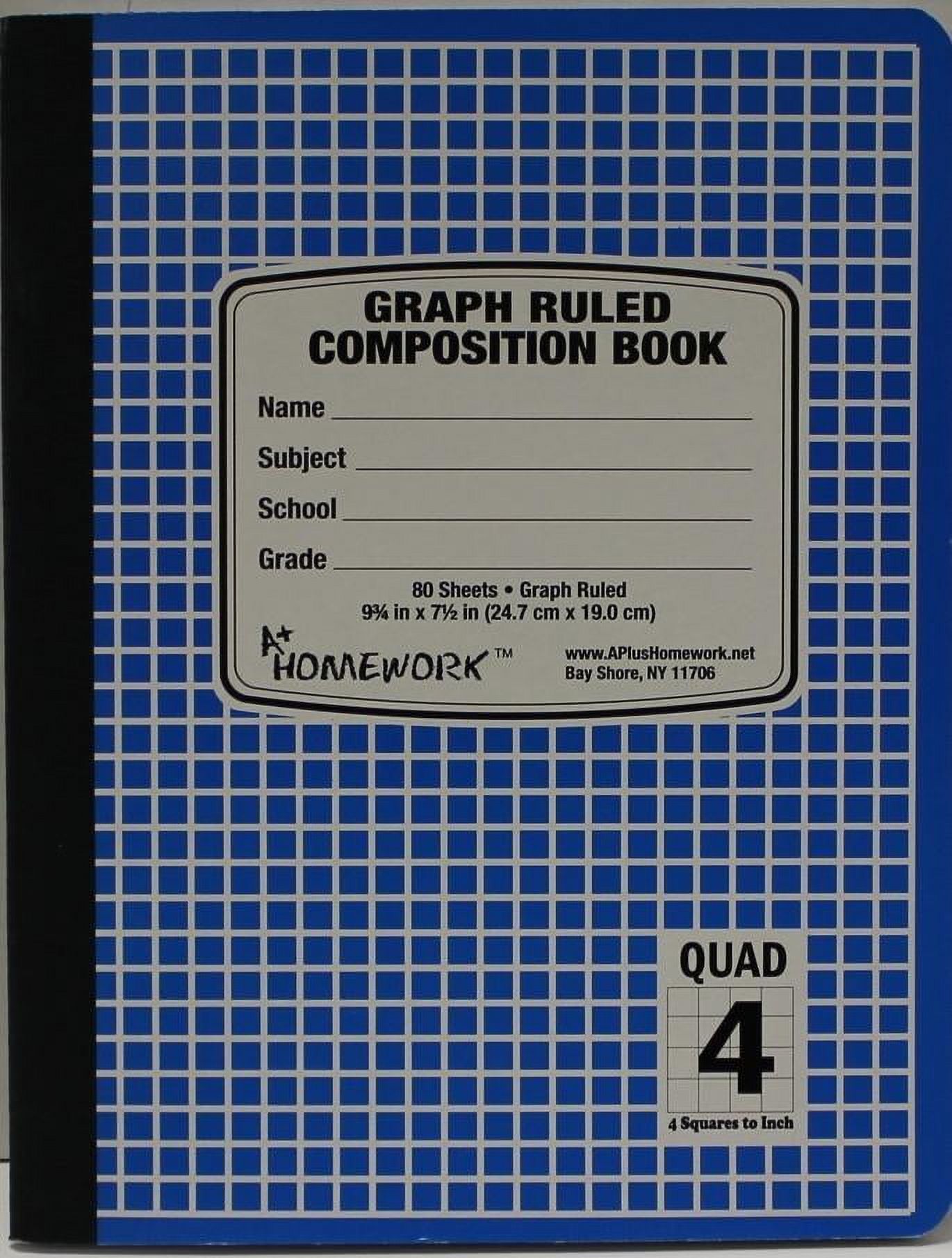 Graph Ruled Composition Book CASE OF 48