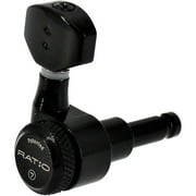 Graph Tech 7-String Ratio 4+3 Electric Locking Tuning Machine Heads Black 7 String