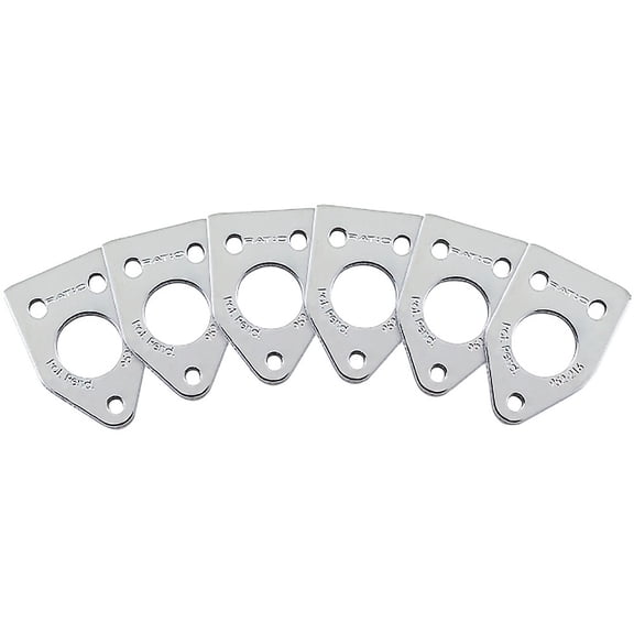 Graph Tech Ratio InvisoMatch Installation Plates (Pack of 6) Chrome