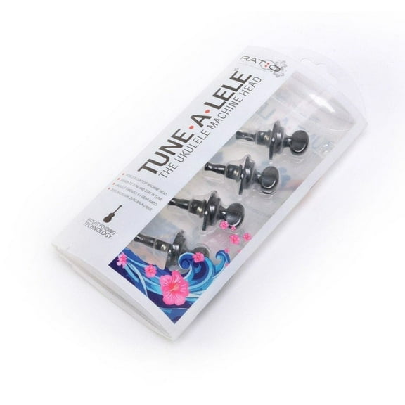 Graph Tech Ratio Tune-a-Lele Ukulele Tuners Black (4 pcs)