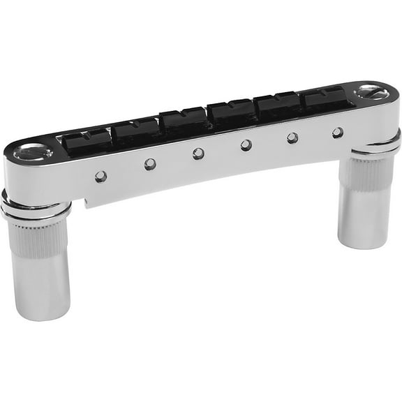Graph Tech ResoMax NV2 Auto Lock Bridge with String Saver Saddles 6MM Posts Chrome